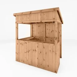 Waltons 9' X 4' Premium Pressure Treated Garden Bar - 2 Styles Available -NAOMI Plant Shop SI 003 001 0092 Pressure Treated Pent 4x6 Bar Detail0042