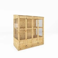 Waltons 6 X 3 Traditional Wooden Tall Wall Victorian Mini Greenhouse Potting Shed -NAOMI Plant Shop SI 004 001 0023 6x3 Traditional Tall Wall Greenhouse MainDC