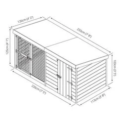 Waltons 8' X 4' Dog Run And Kennel -NAOMI Plant Shop SI 010 001 0002 300dpi 11