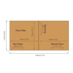 Waltons 8' X 4' Dog Run And Kennel -NAOMI Plant Shop SI 010 001 0002 300dpi 12