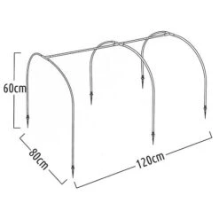 Idooka Polytunnel And Pop Up Greenhouse Cold Frame - Hoops Grow Tunnel -NAOMI Plant Shop Silhouette17