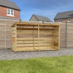 Pressure Treated 8' X 2' Budget Log Store