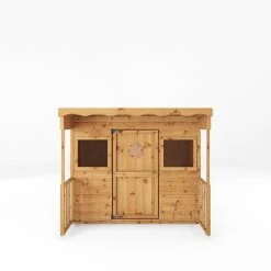 Waltons 6 X 5 Sheriff Pent Wooden Garden Playhouse -NAOMI Plant Shop dahlia playhouse front SI 002 001 0072